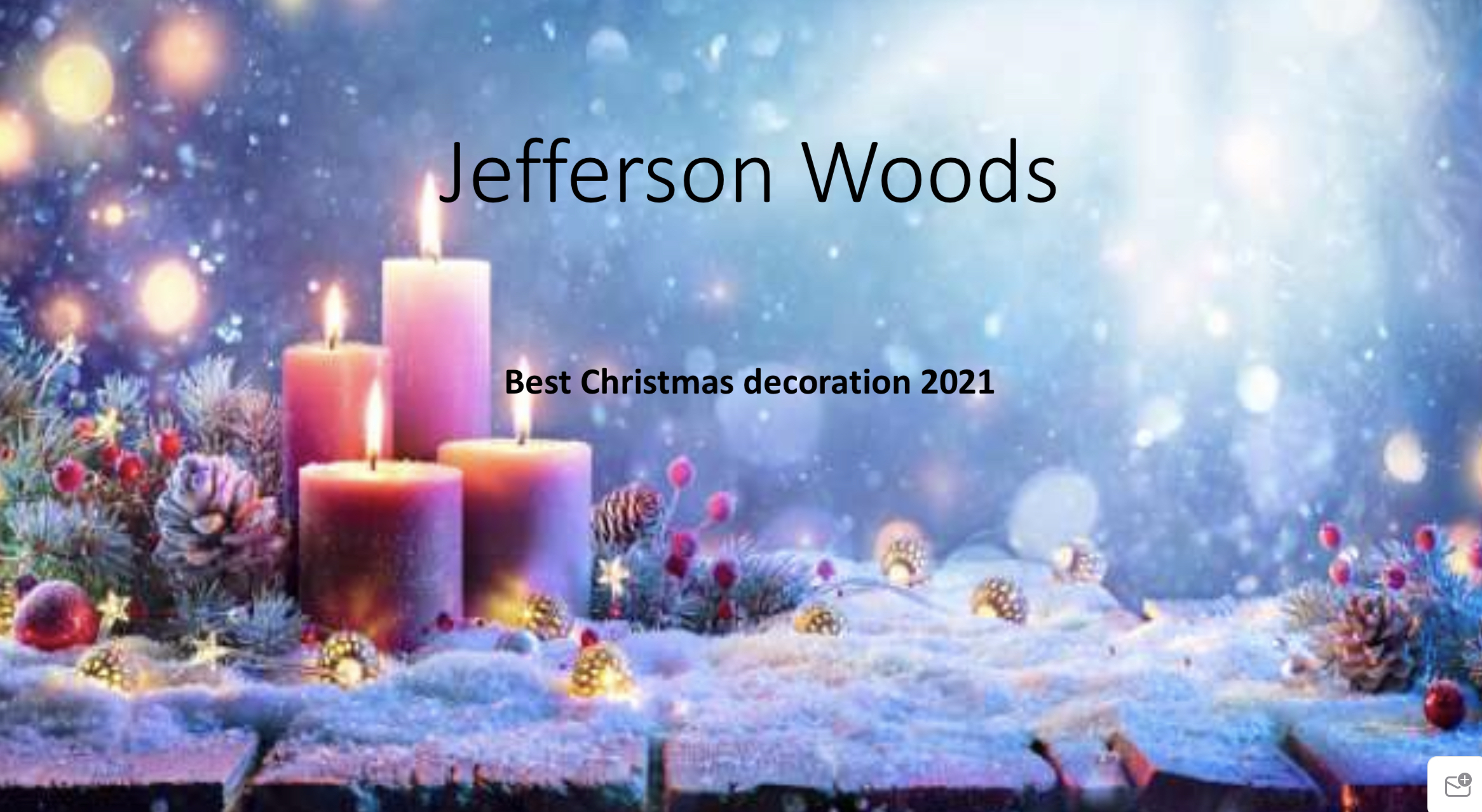 Holiday Decorations Winner 2021